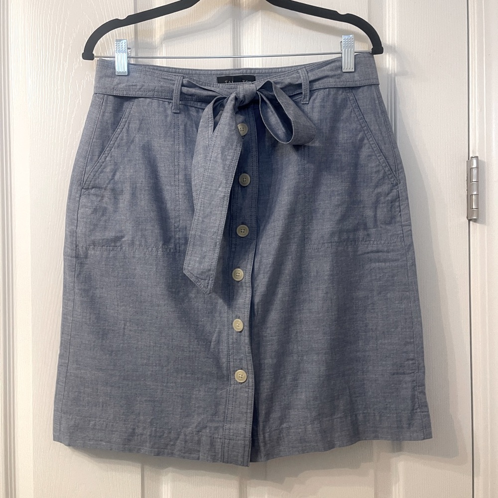 Talbots Chambray Skirt